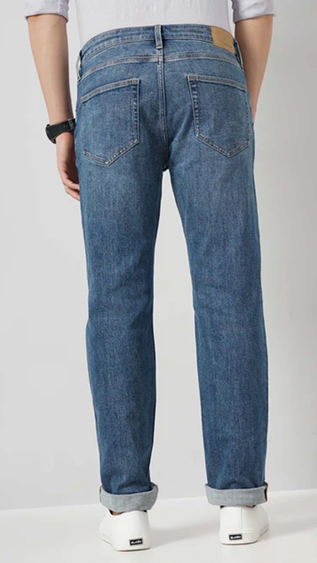Celio Cotton Straight Fit Blue Jeans (50% Off)