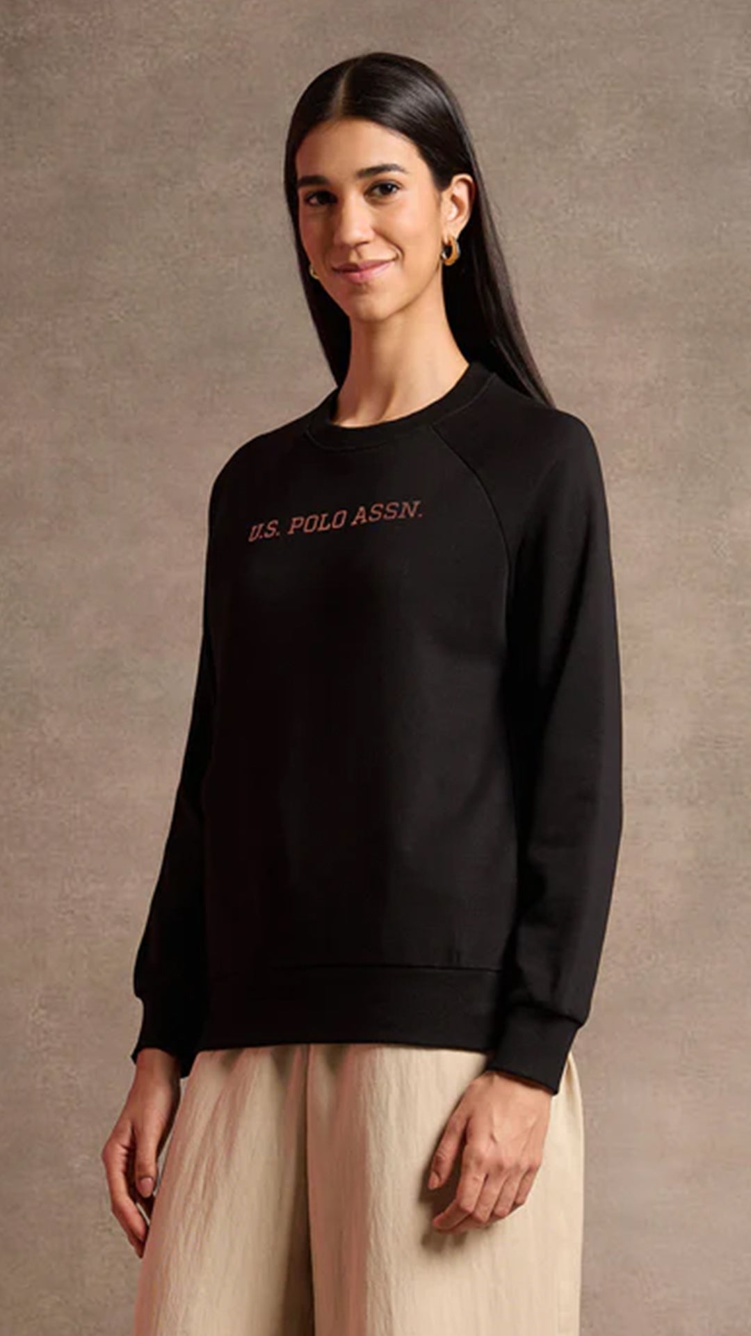 USPA Women's Foil Printed Logo Sweatshirt