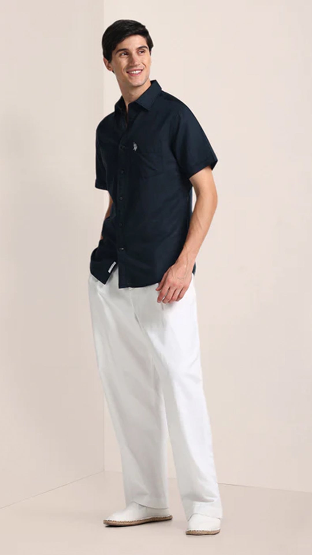 USPA Solid Tailored Fit Shirt (10% Off)