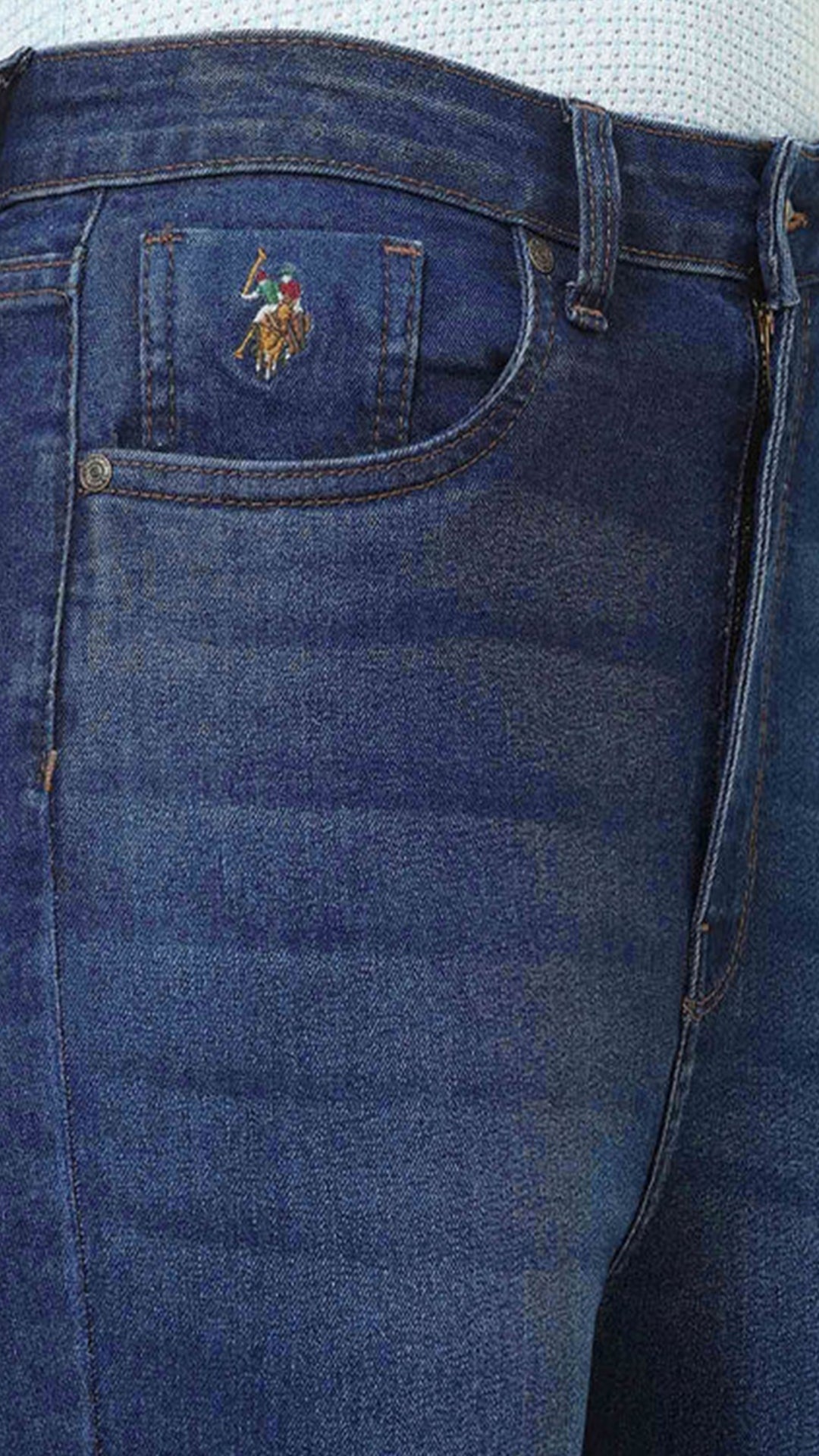 USPA Ultra-High Rise Flared Fit Blue Jeans