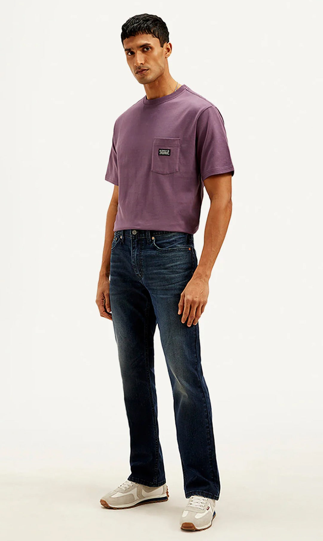 Levi's Men's 527 Dark Blue Slim Bootcut Fit Mid Rise Jeans (20% Off)