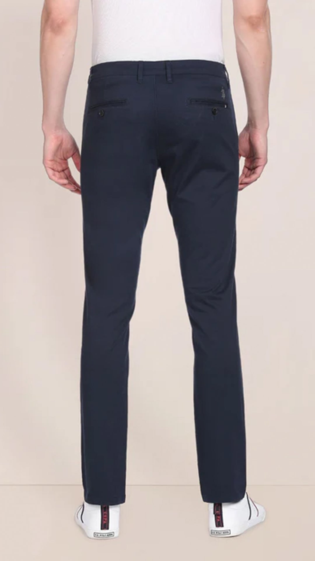USPA Mid Rise Solid Casual Trousers