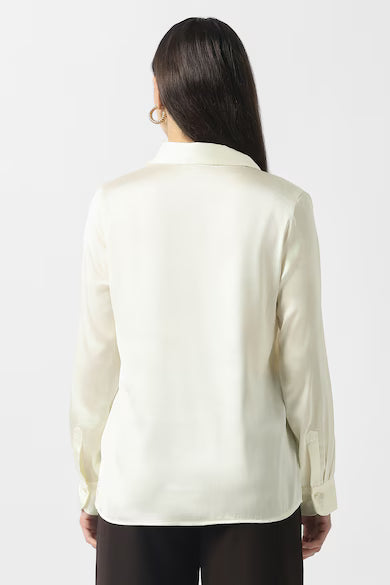 VAN HEUSEN Women Beige Solid Long Sleeves Formal Shirt Top