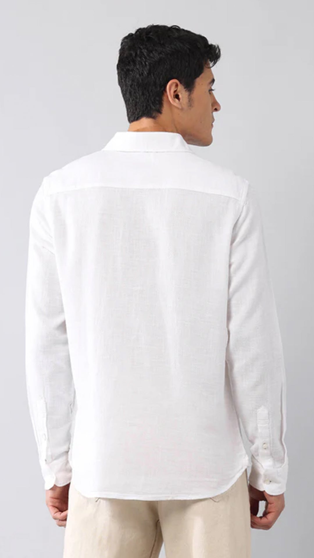 USPA Textured Dobby Regular Fit White Formal Shirt (10% Off)