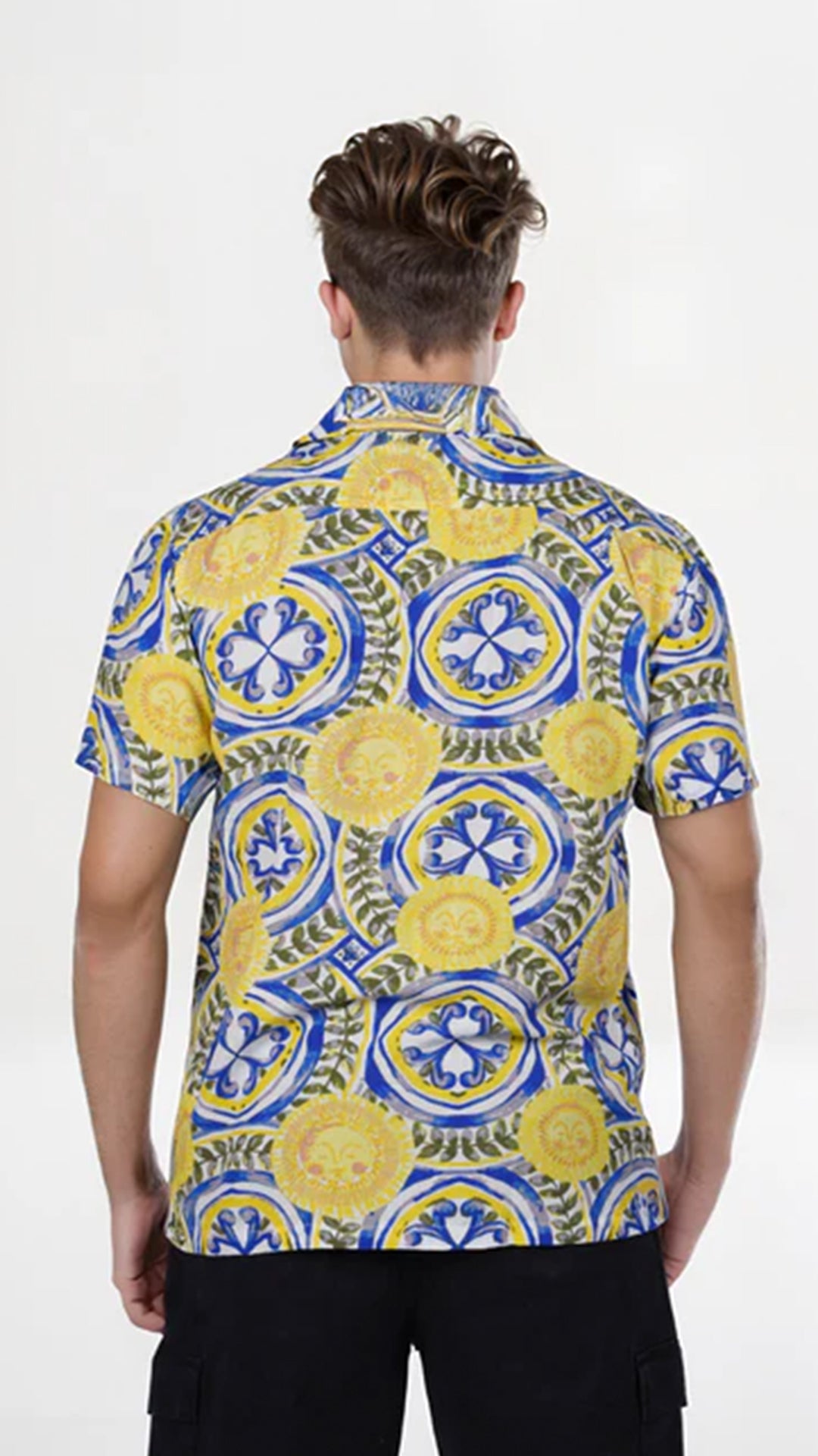 Celio Printed Regular Fit Viscose-Blend Multi Shirt (20% Off)