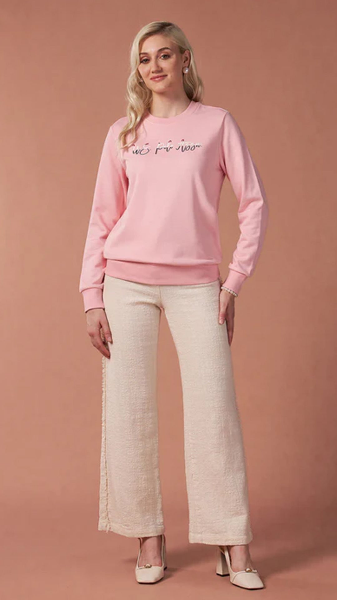 USPA Drop Shoulder Brand Printed Sweatshirt