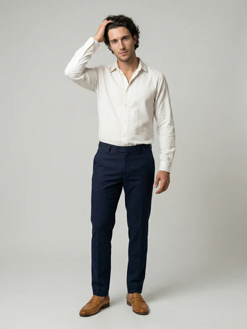 CELIO Mens White Solid Regular Fit Cotton Shirts