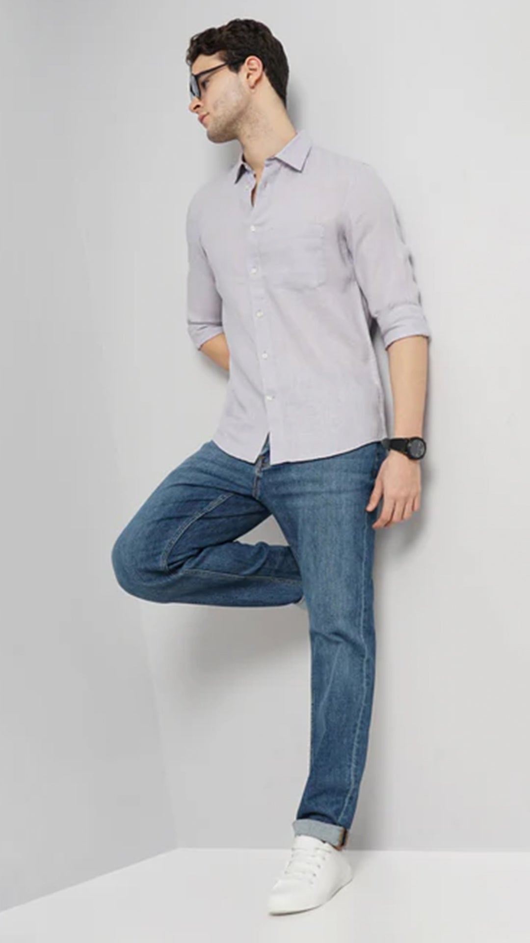 Celio Cotton Straight Fit Blue Jeans (50% Off)