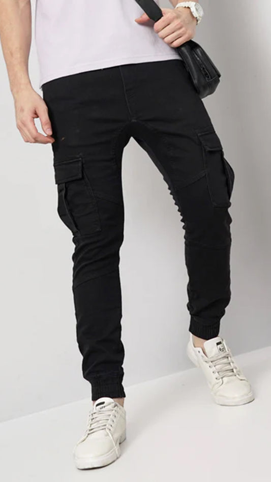 Celio Cotton Jogger Fit Black Jean (50% Off)