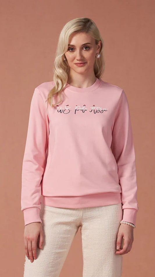 USPA Drop Shoulder Brand Printed Sweatshirt