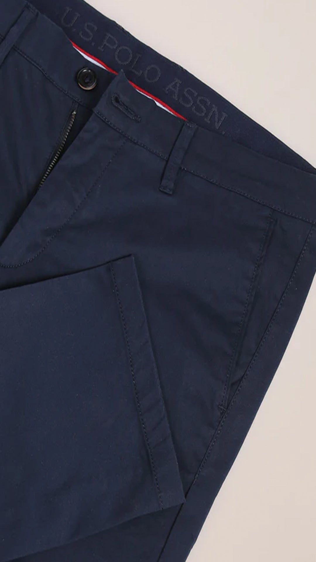 USPA Mid Rise Solid Casual Trousers