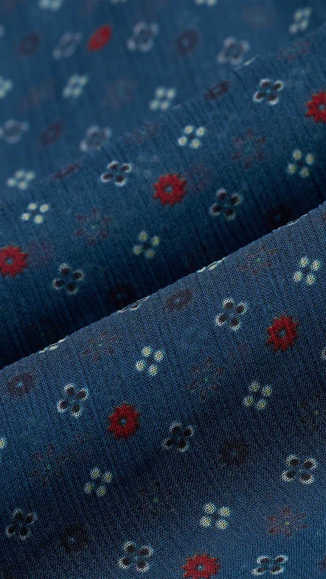 USPA Boho Printed Crinkled Chiffon Top