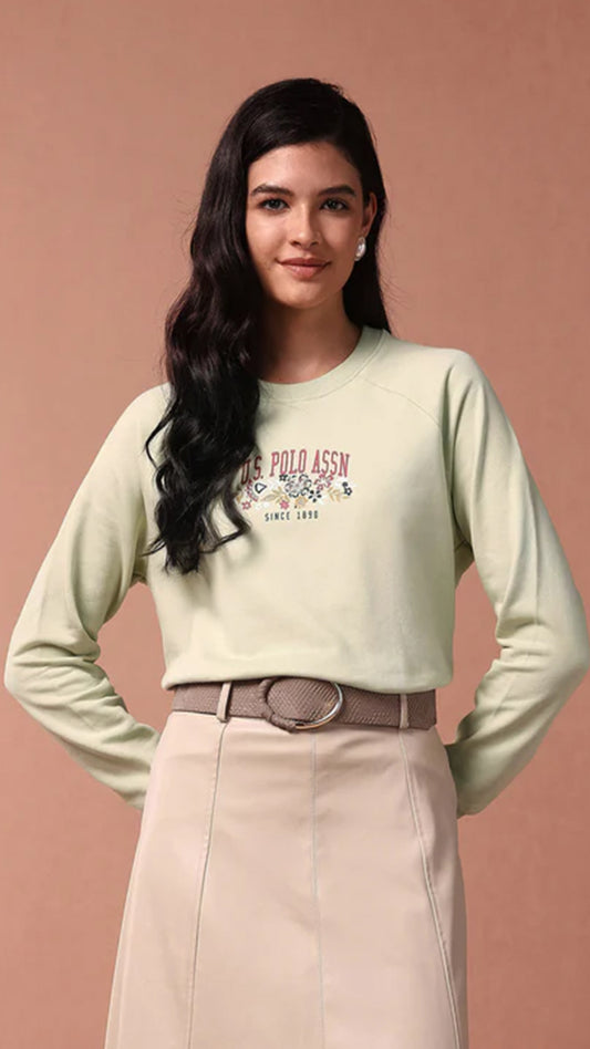 USPA Brand Print Raglan Sweatshirt