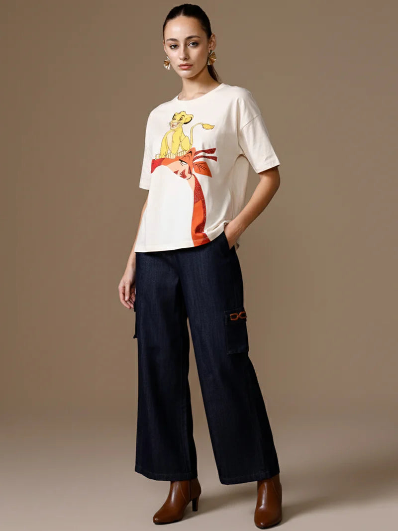KAZO Cargo Wide Leg Jeans