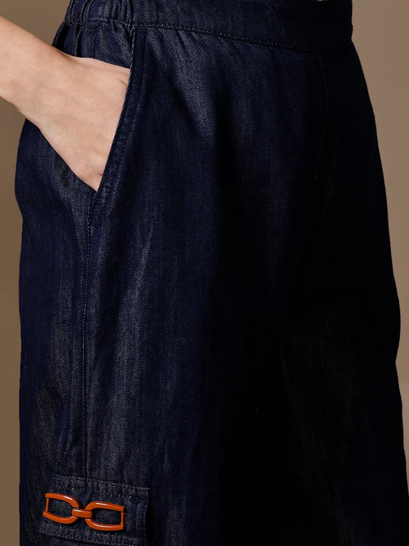 KAZO Cargo Wide Leg Jeans