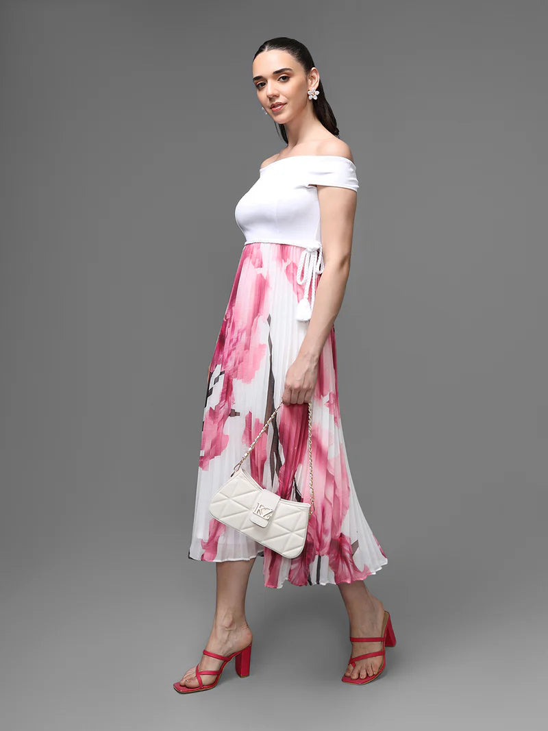 KAZO Florentine Midi Dress With Belt