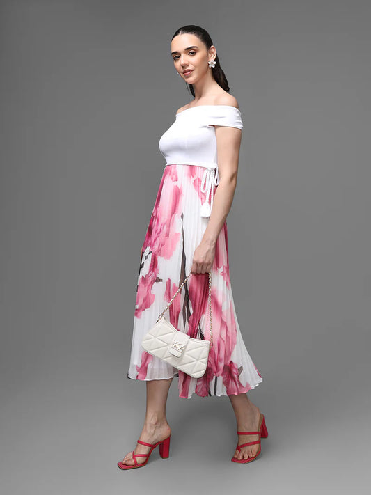 KAZO Florentine Midi Dress With Belt