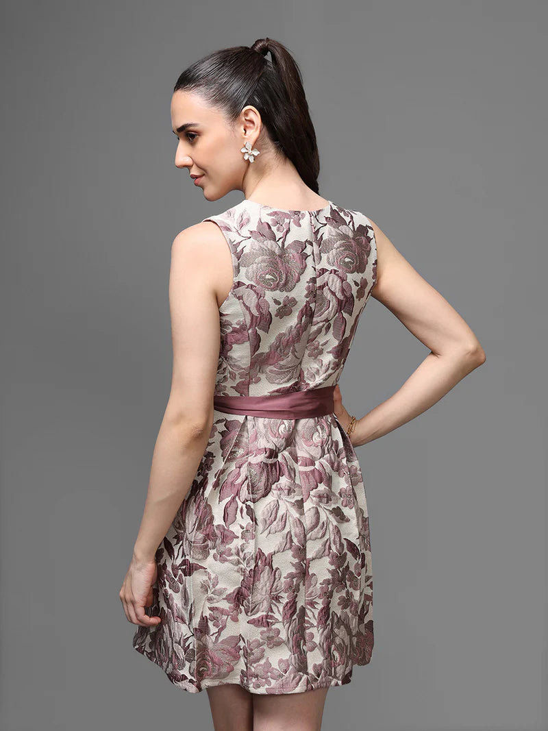 KAZO O'Connell Mini Dress With Belt