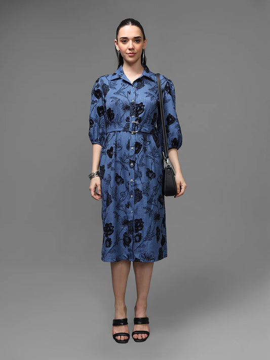 KAZO Amalfi Midi Dress W Belt