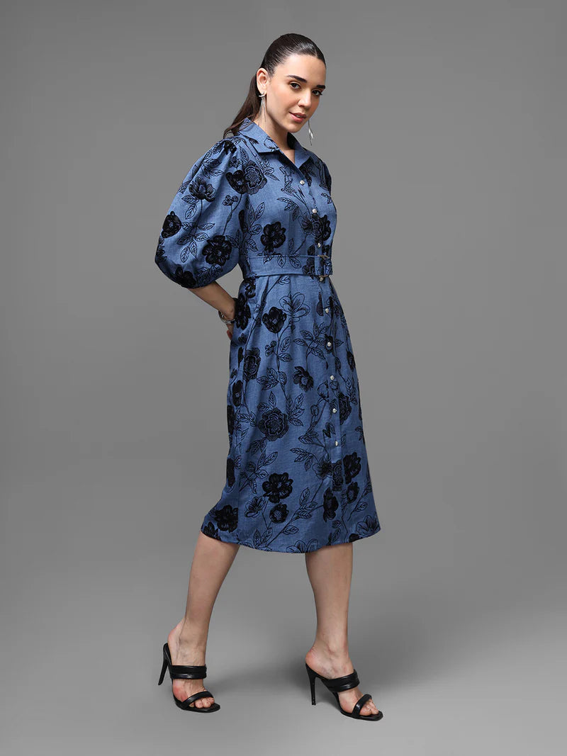 KAZO Amalfi Midi Dress W Belt