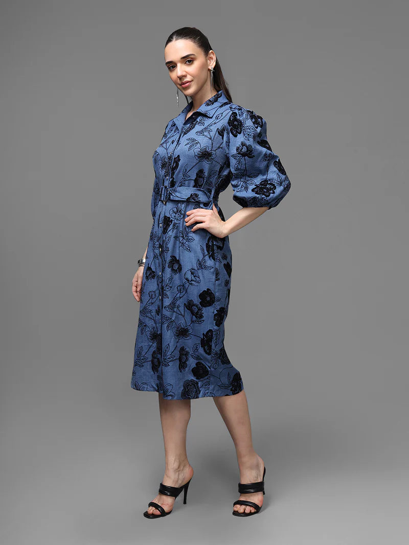 KAZO Amalfi Midi Dress W Belt