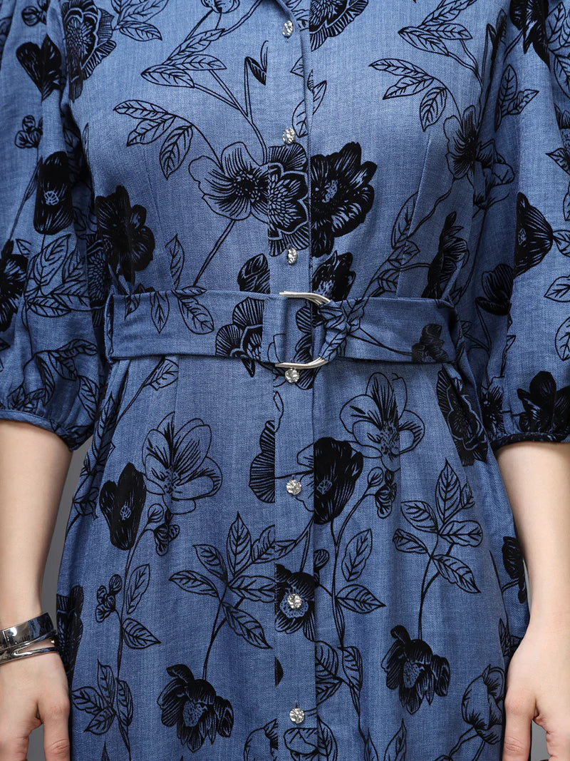 KAZO Amalfi Midi Dress W Belt