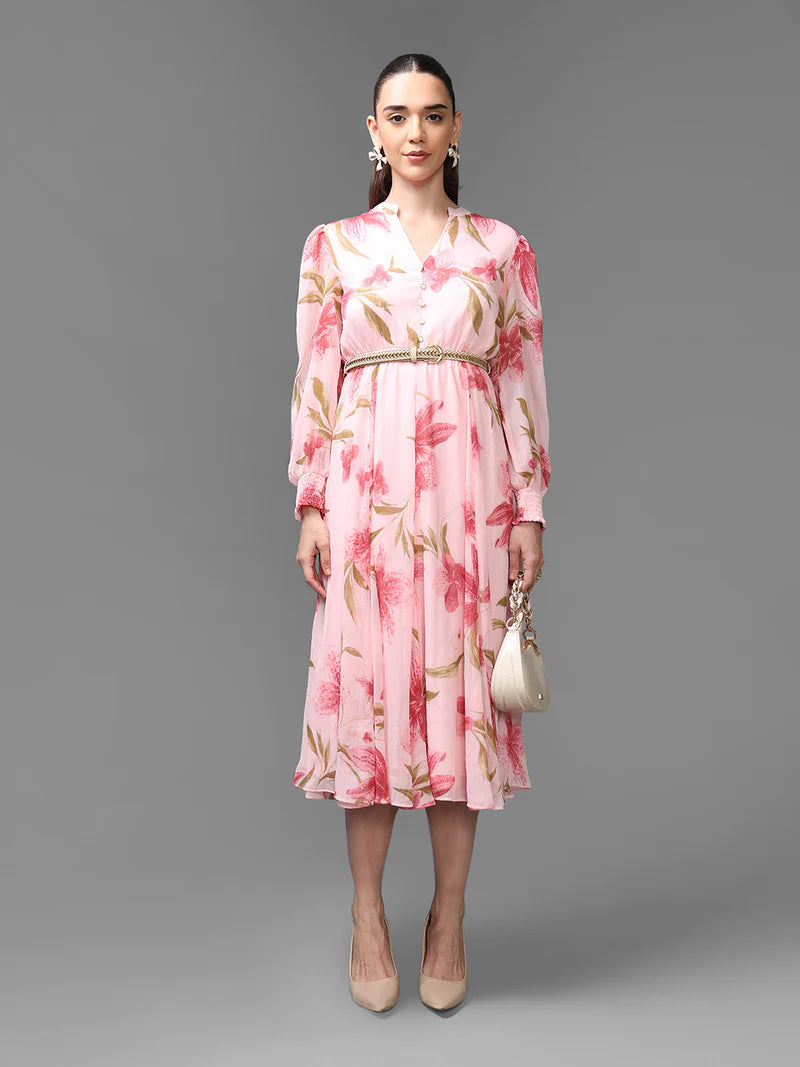 KAZO Ventura Midi Dress W Belt
