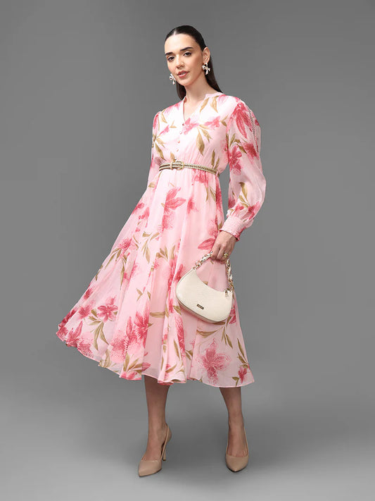 KAZO Ventura Midi Dress W Belt