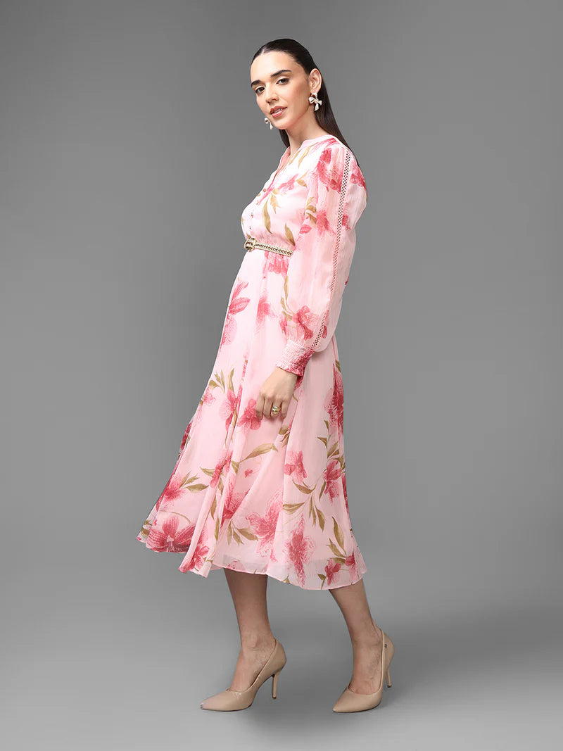 KAZO Ventura Midi Dress W Belt