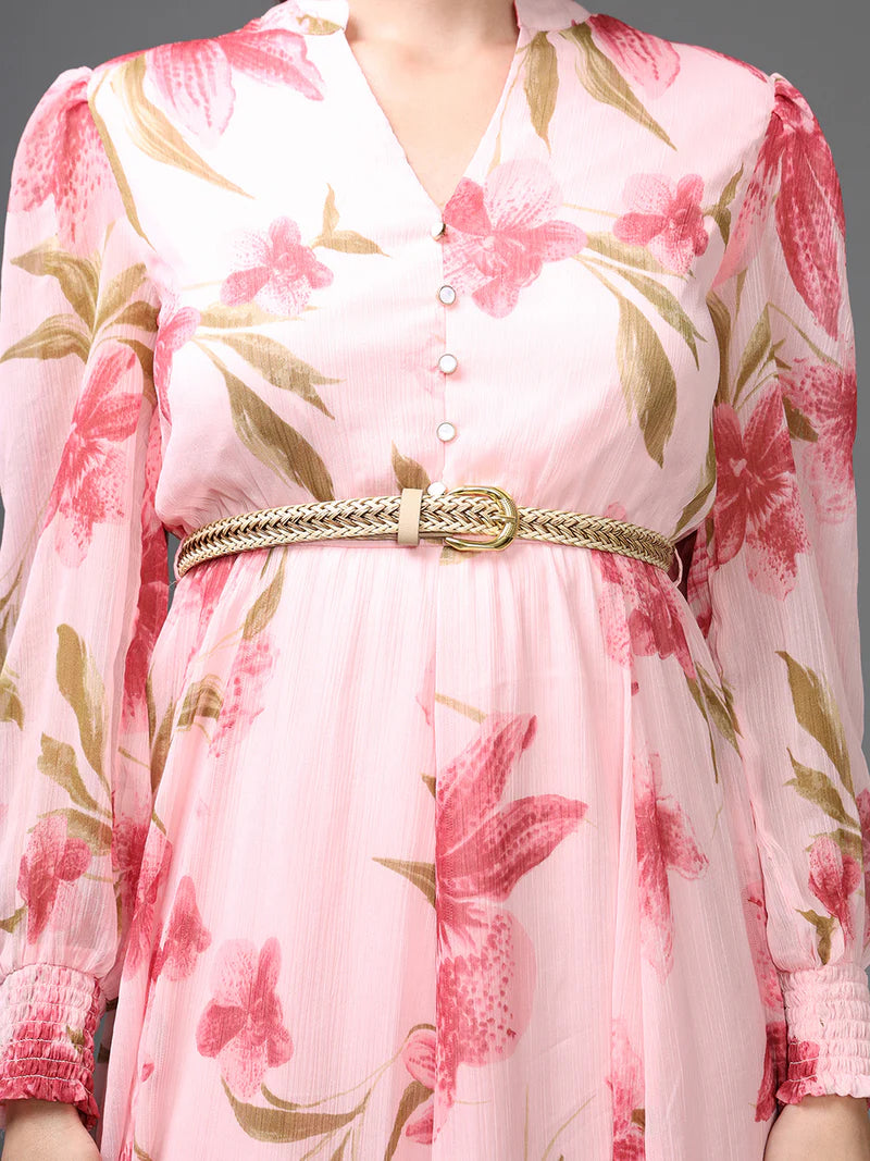 KAZO Ventura Midi Dress W Belt