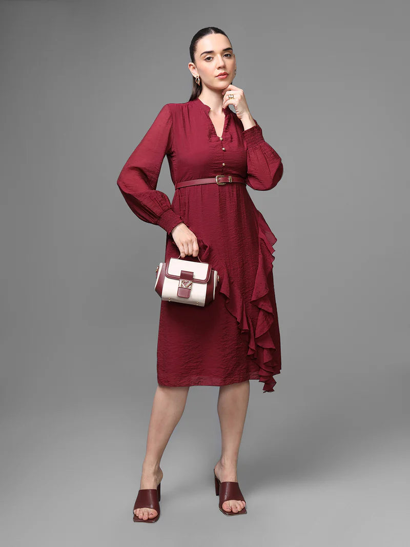 KAZO Athena Midi Dress W Belt