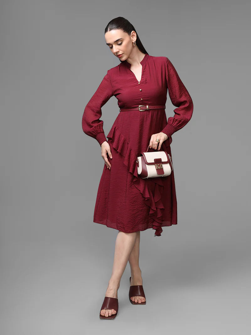 KAZO Athena Midi Dress W Belt