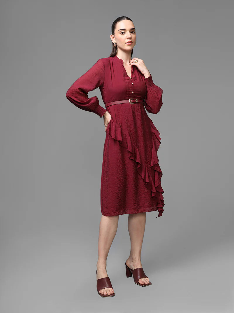 KAZO Athena Midi Dress W Belt