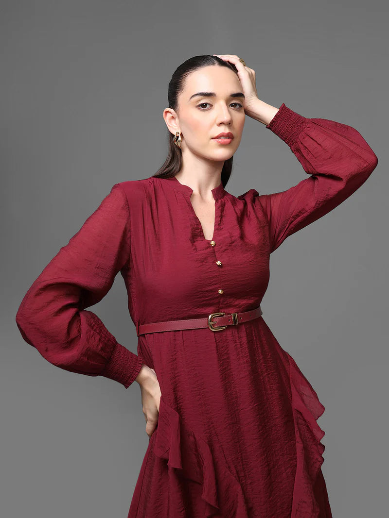 KAZO Athena Midi Dress W Belt