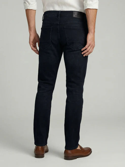 CELIO Black Solid Straight Fit Cotton Jeans