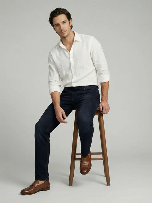 CELIO Black Solid Straight Fit Cotton Jeans